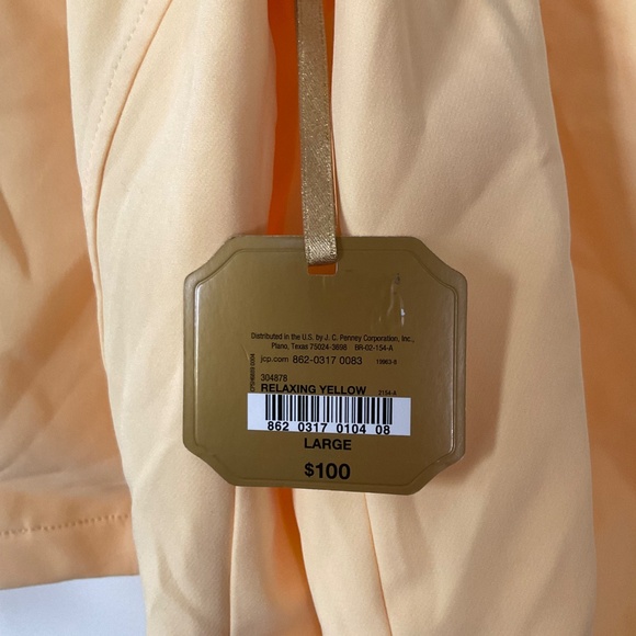 RYEGRASS Lightweight Twill Yellow Cropped Moto Jacket Size Large - Picture 4 of 12